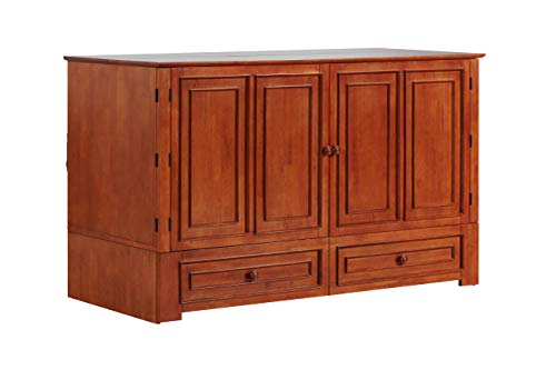 Queen Murphy Cabinet Bed with Charging Station K68892