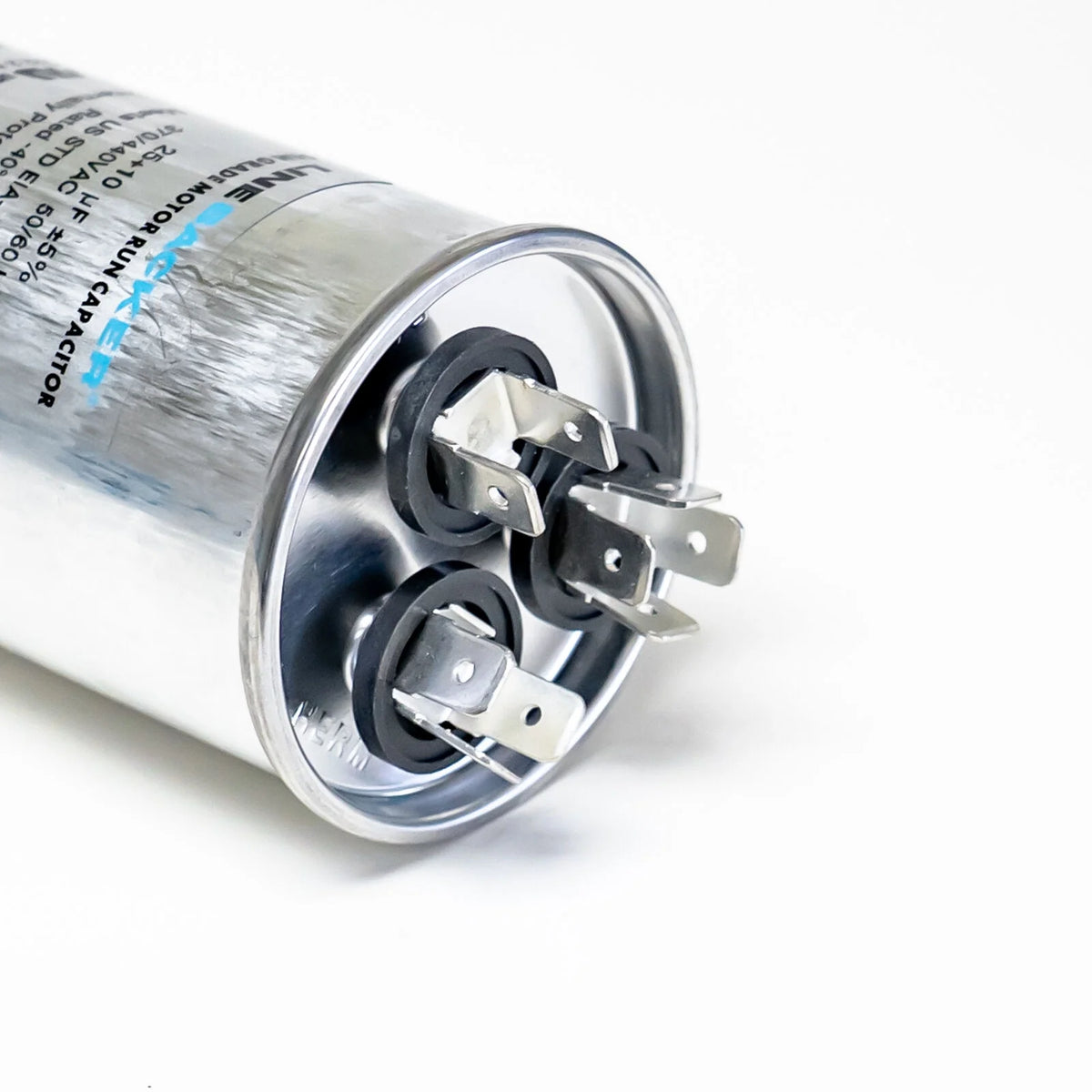 Round Dual Run Capacitor 25 + 10 uf 370/440 Volts I241391