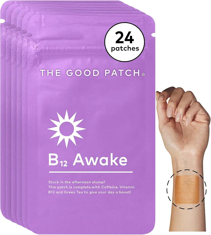 B12 Awake Patch with Caffeine and Green Tea Extract 24 Patches R84245