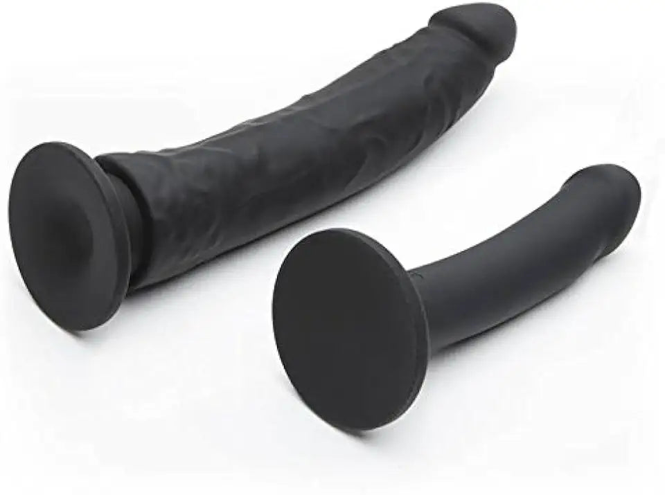 Black Silicone Strap On Dildo Harness Kit T837