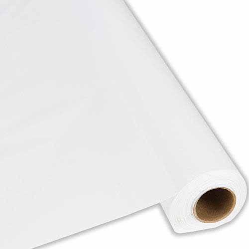 White Plastic Table Cover Roll L320080