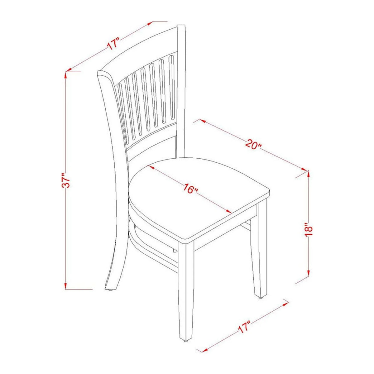 5-Piece Wood Dinette Set with Slatted Back Chairs and Butterfly Leaf Table Black L157