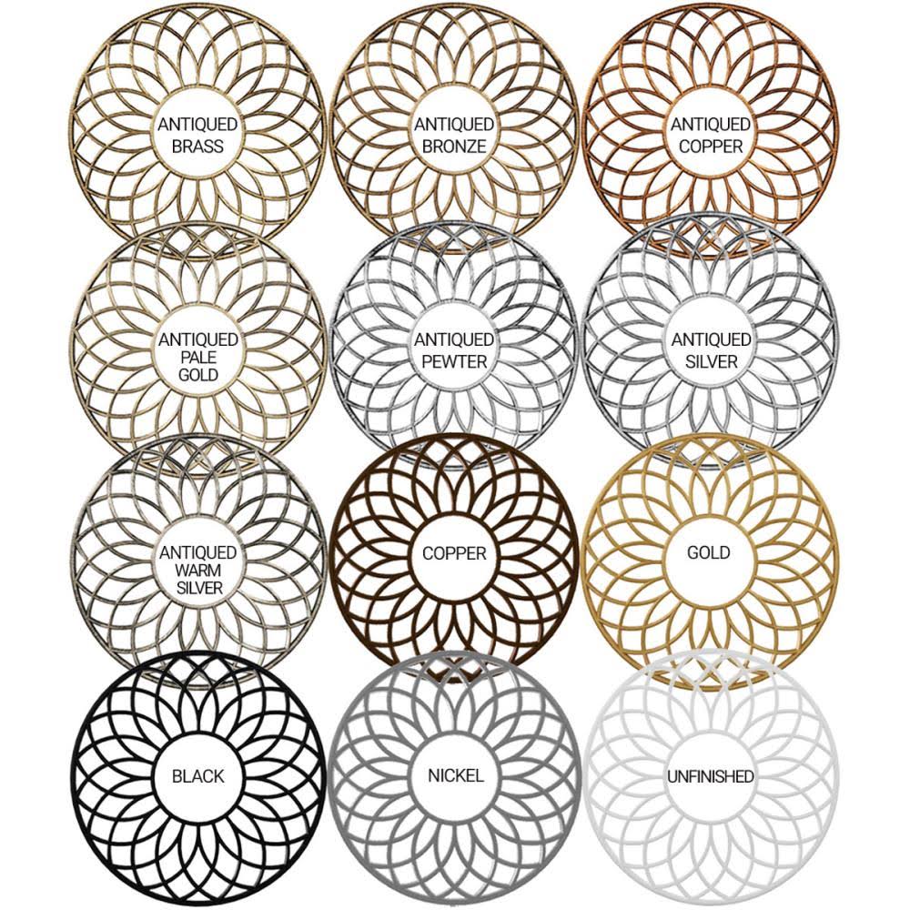 36x22OD x 13 7/8x22ID x 1x22P PVC Pierced Ceiling Medallion U55973