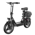 14" Tires 20MPH 25Miles Electric Scooter with Seat & Basket D81119