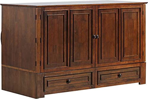 Queen Murphy Cabinet Bed with Charging Station K68892