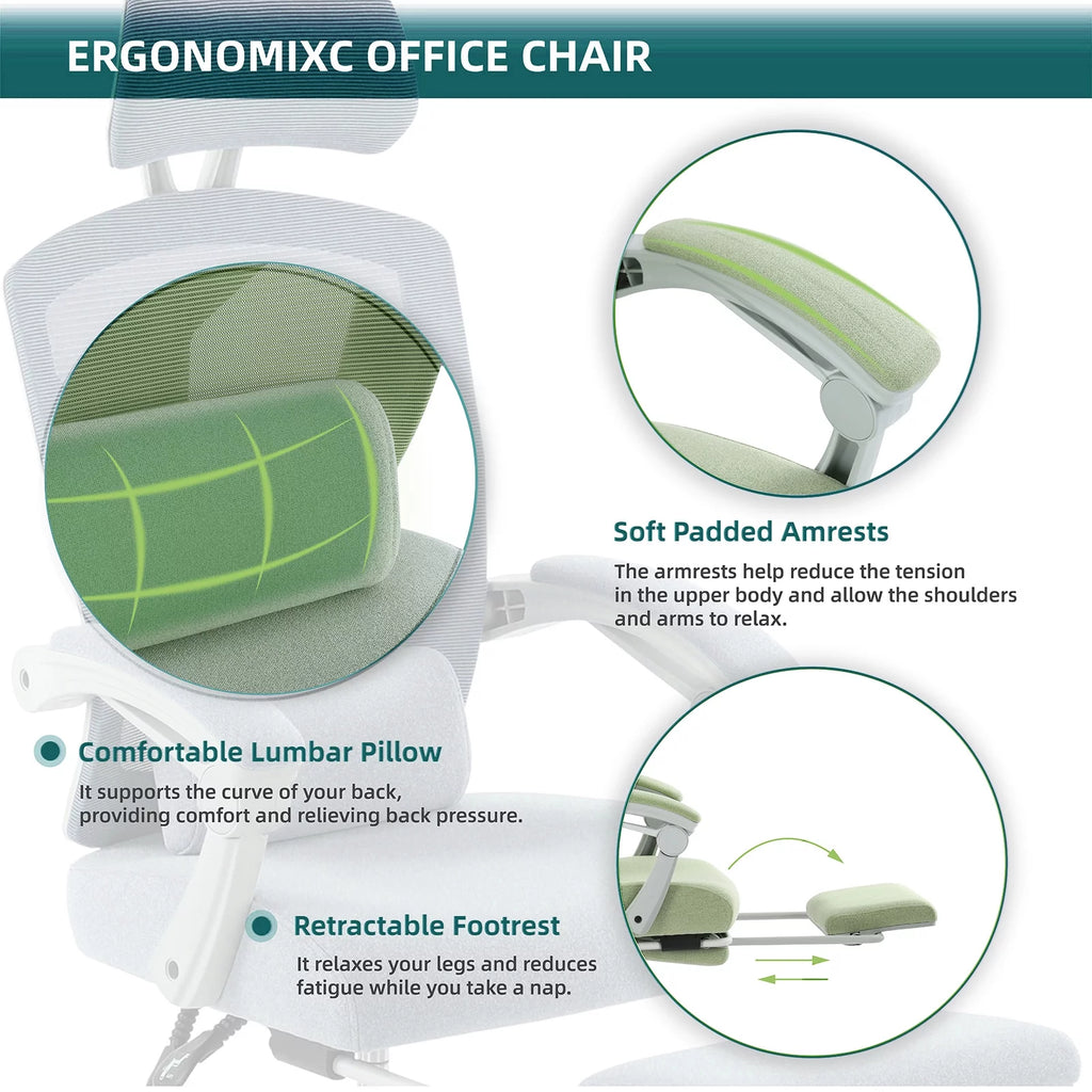 Ergonomic Mesh Office Chair with Lumbar Support M595