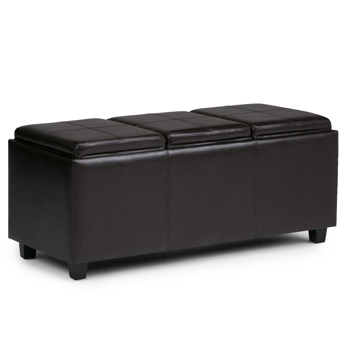 Brown Storage Ottoman U95593