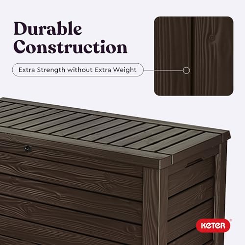 150 Gallon Resin Outdoor Storage Deck Box M1012