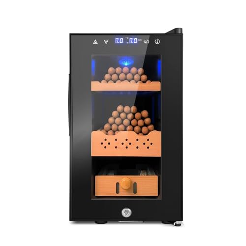 Electric Cigar Humidor 25L 200 Counts Thermostatic Cooler Cabinet H45279