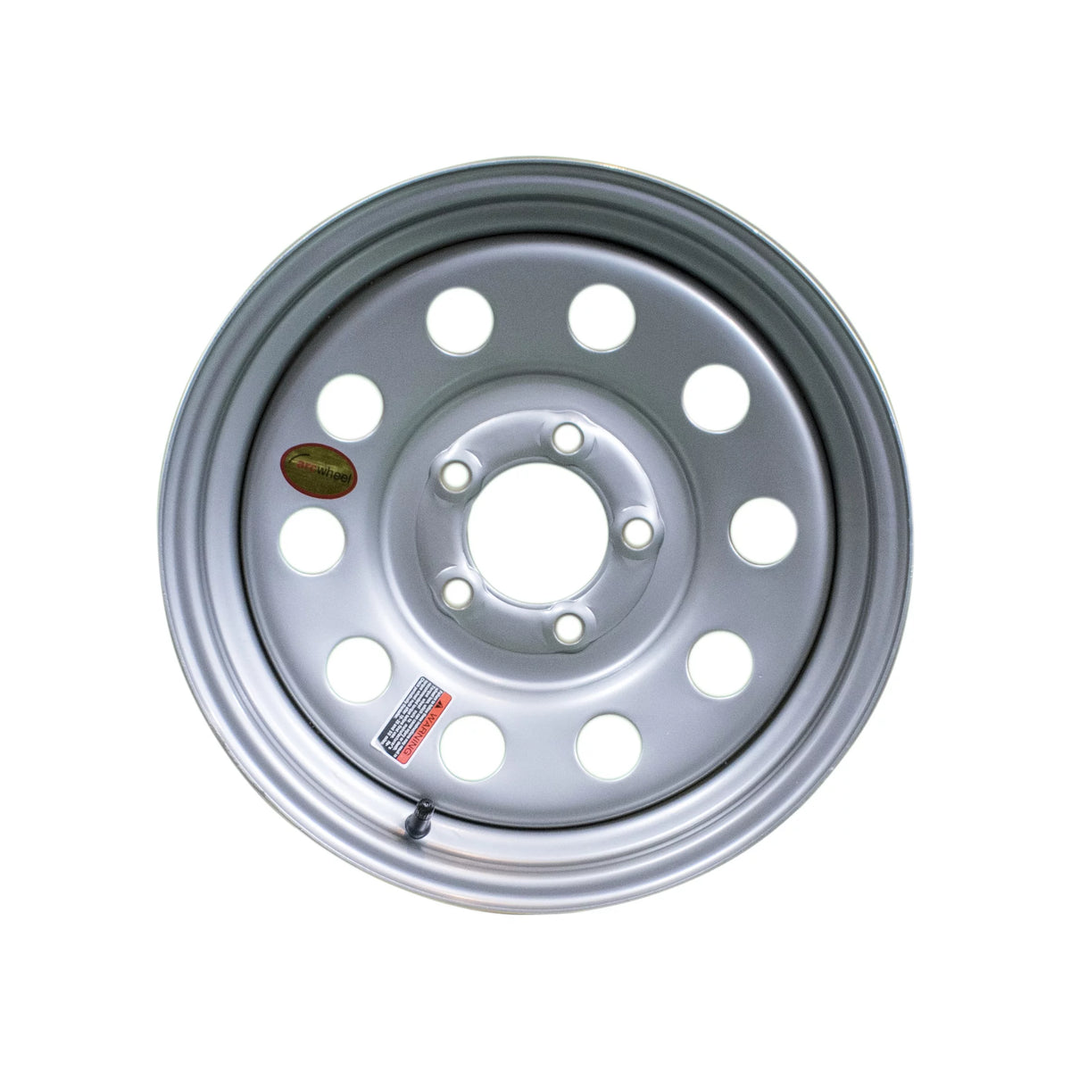 Silver Modular Steel Trailer Wheel 15 x 5 Rim 5 on 4.5 W6640