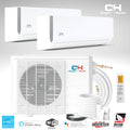 18000 BTU 230V Dual Zone Mini Split Heat Pump Air Conditioner J489358