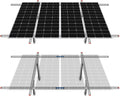 Adjustable Solar Panel Mounting Brackets Kit for 1-4pcs Solar Panels K201
