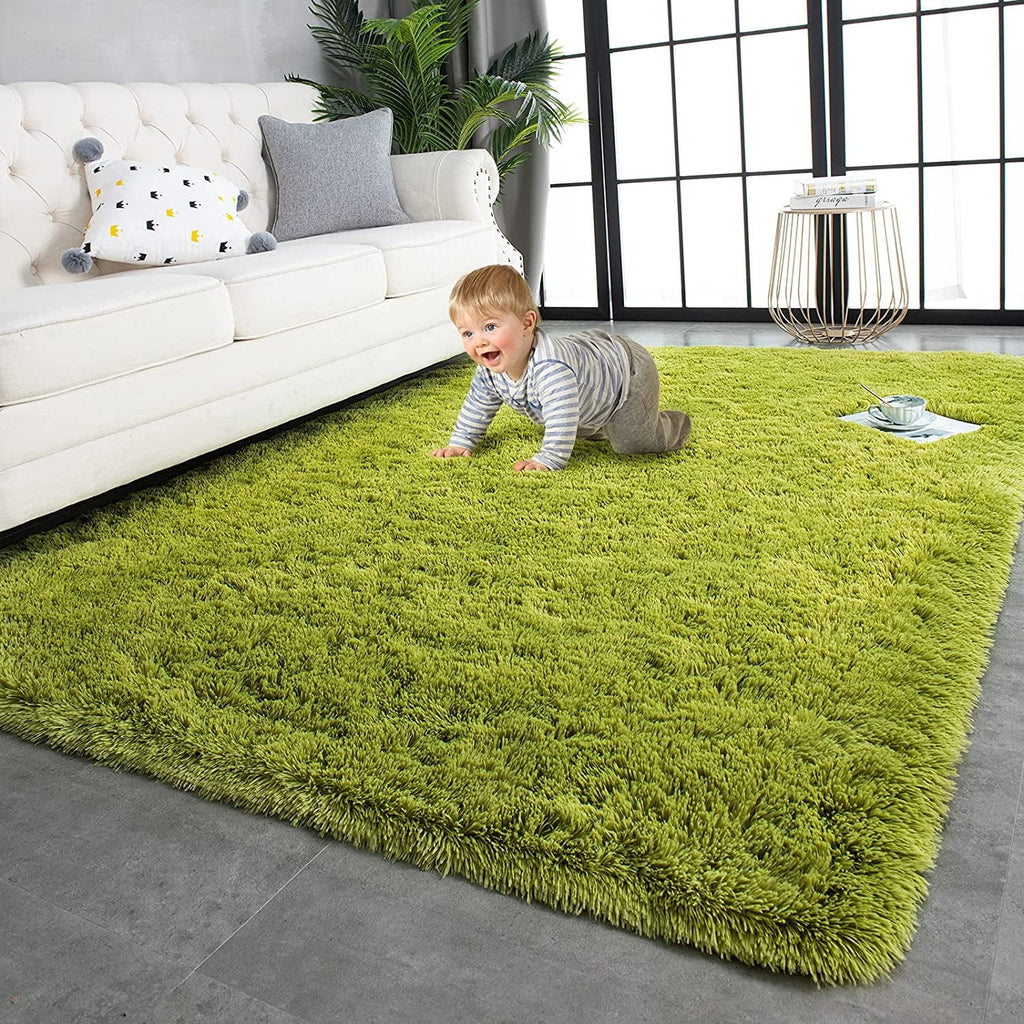 Super Soft Shaggy Area Rug 5'x8' Black P45900