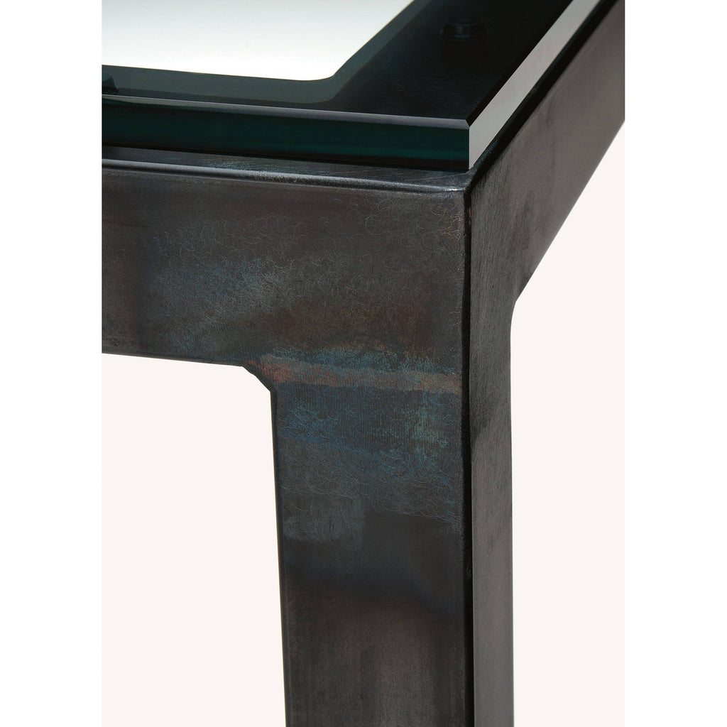 White Venatino Marble Parsons Console Table I8761