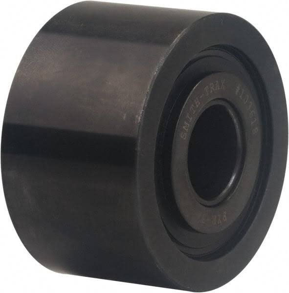Accurate Bushing 1-1/8x22 Bore, 3-1/2x22 Roller Diam x 2x22 Roller Width, Carbon Steel Plain Yoke Roller W7563