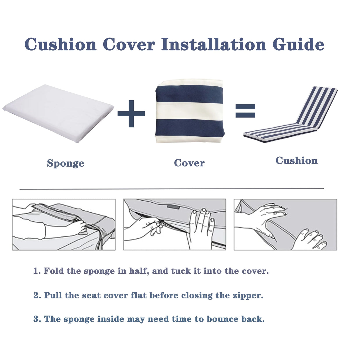 Outdoor Lounge Chair Cushion Replacement Seat Cushion R35263
