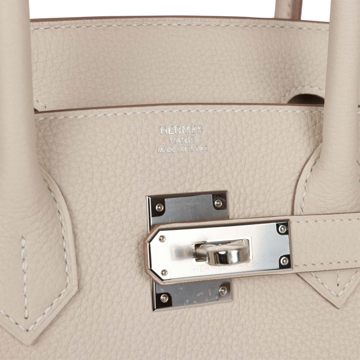 Birkin 30 Craie Togo Palladium Hardware W468