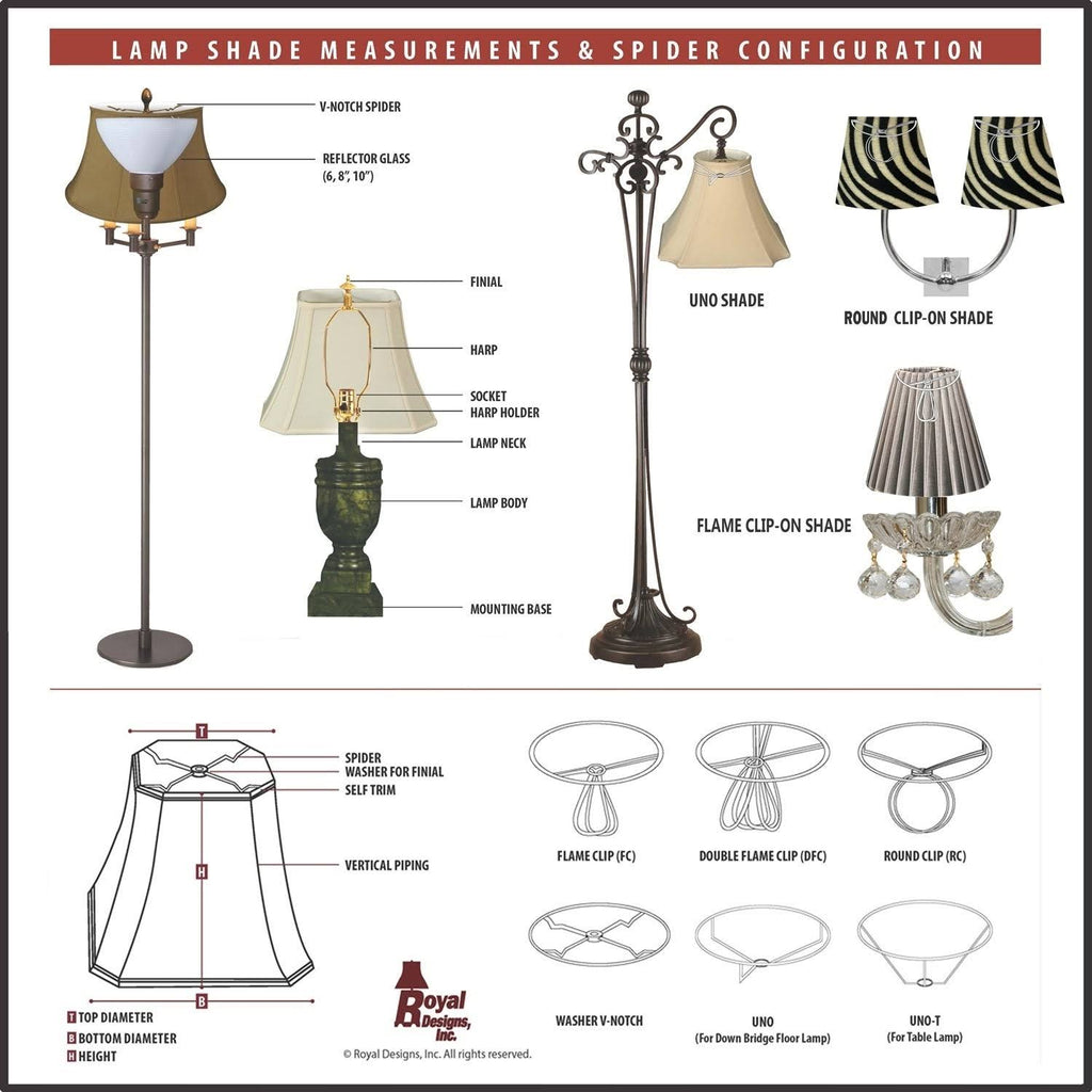 Beige Scallop Bell Lamp Shade, 10 x 20 x 15.5 C6121
