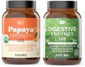 Organic Papaya Enzymes & Digestive Enzymes 100 Capsules K878391