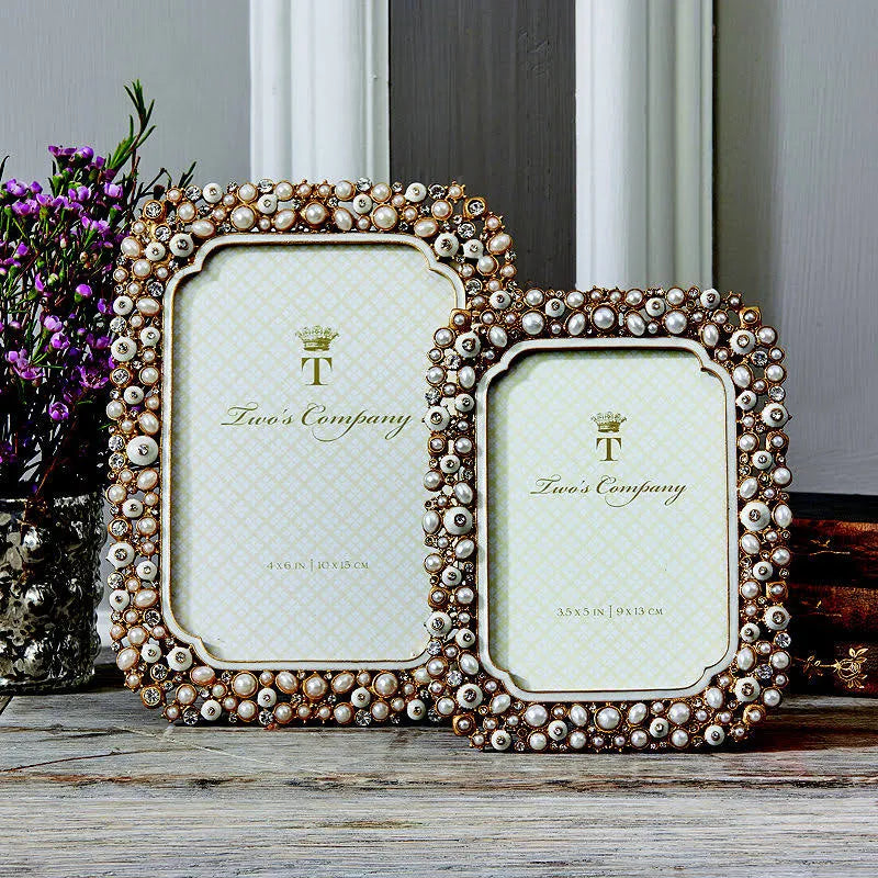 Set of 2 Crystal Photo Frames Y579