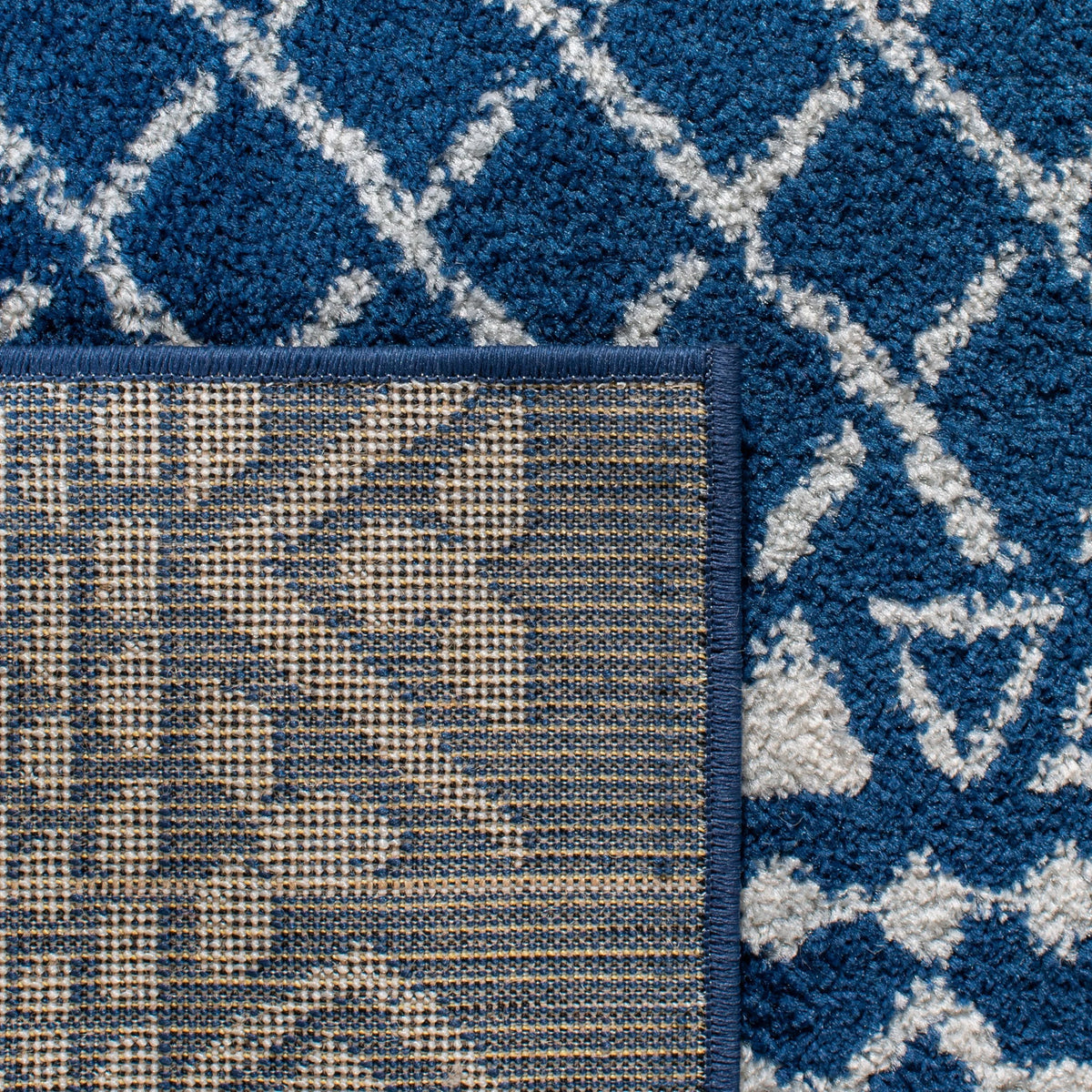 Navy Ivory 2' x 7' Runner Rug V454