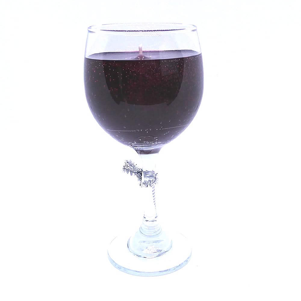 Merlot Scented Wine Candle in Glass N2881