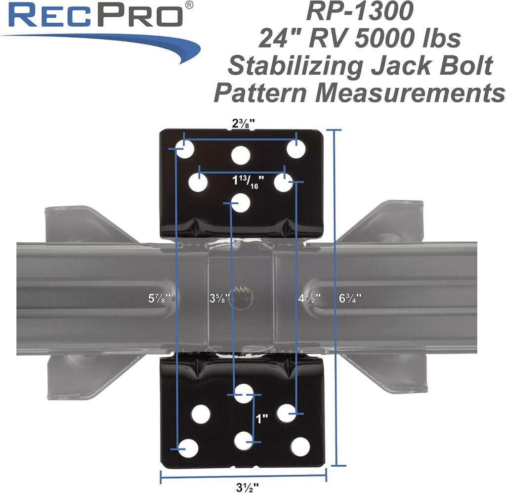 RV Scissor Jack 5000 LB Capacity Heavy Duty Leveling Jack 2-Pack F108