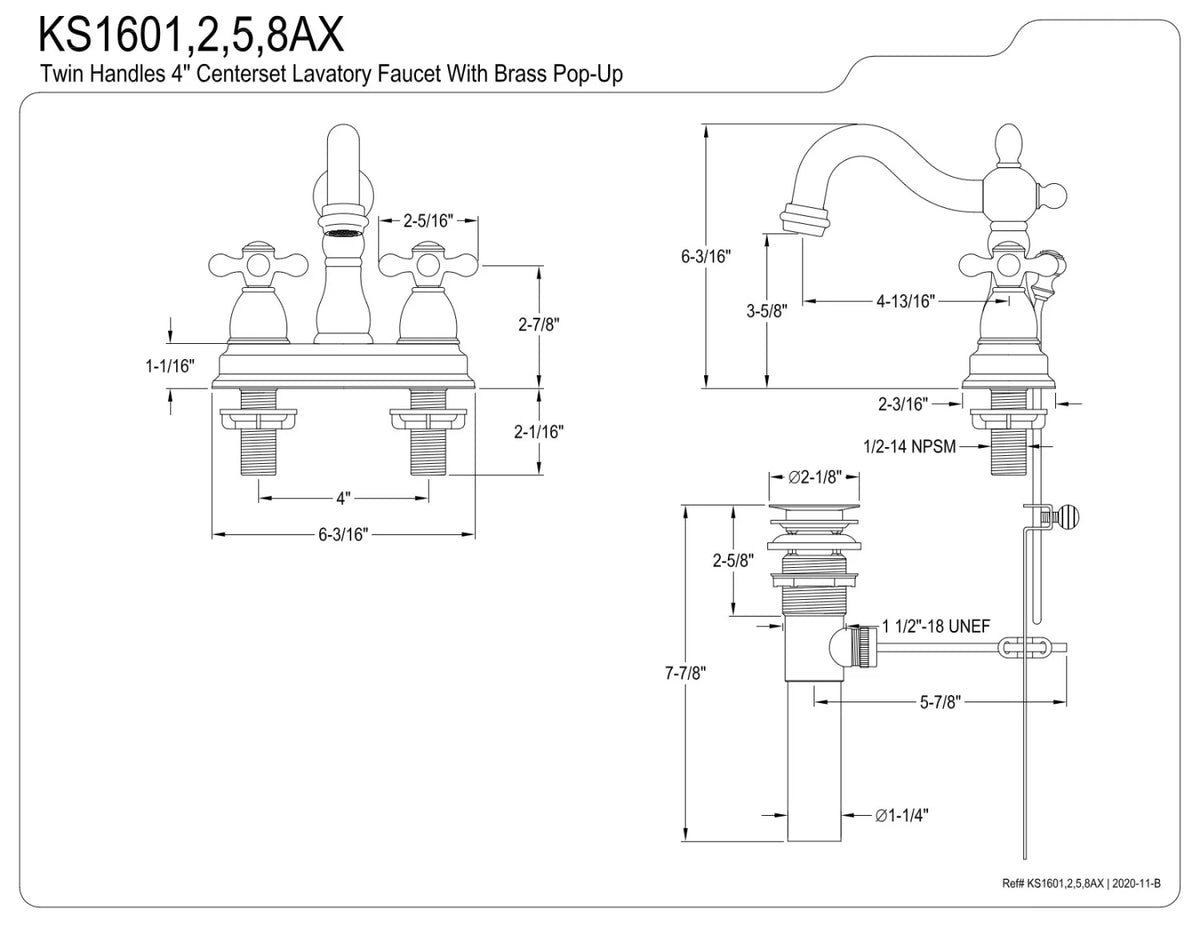 4 in. Centerset Bathroom Faucet, Oil Rubbed Bronze O927