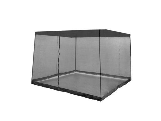 Gray Instant Gazebo Canopy with Bug Screen I742