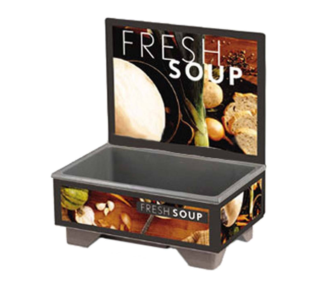 Cayenne Full-Size Soup Merchandiser with Menu Board M1457