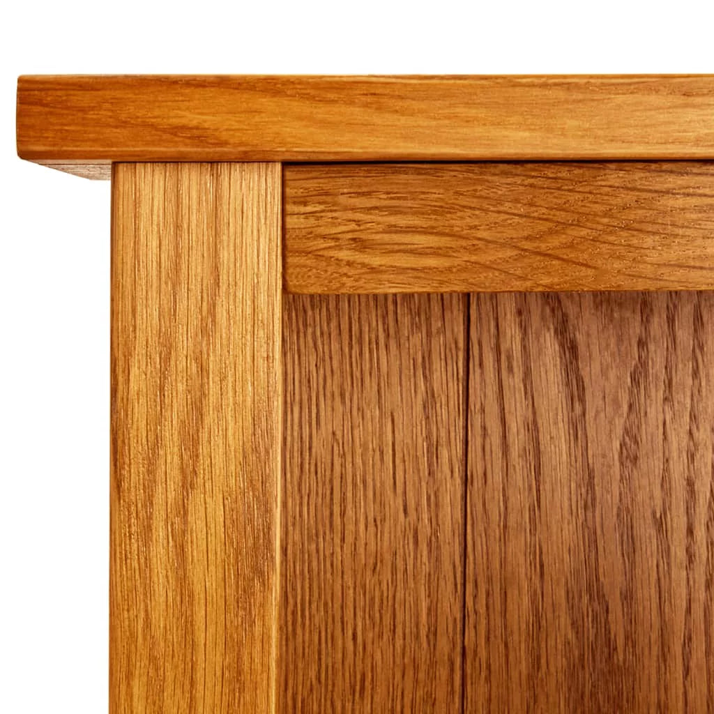 3-Tier Solid Oak Wood Bookcase S437