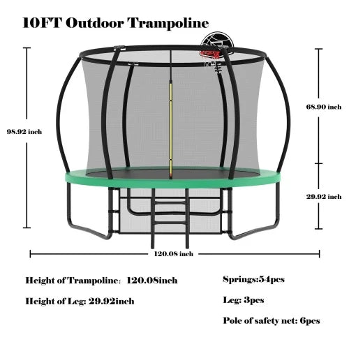 10FT Trampoline O6095