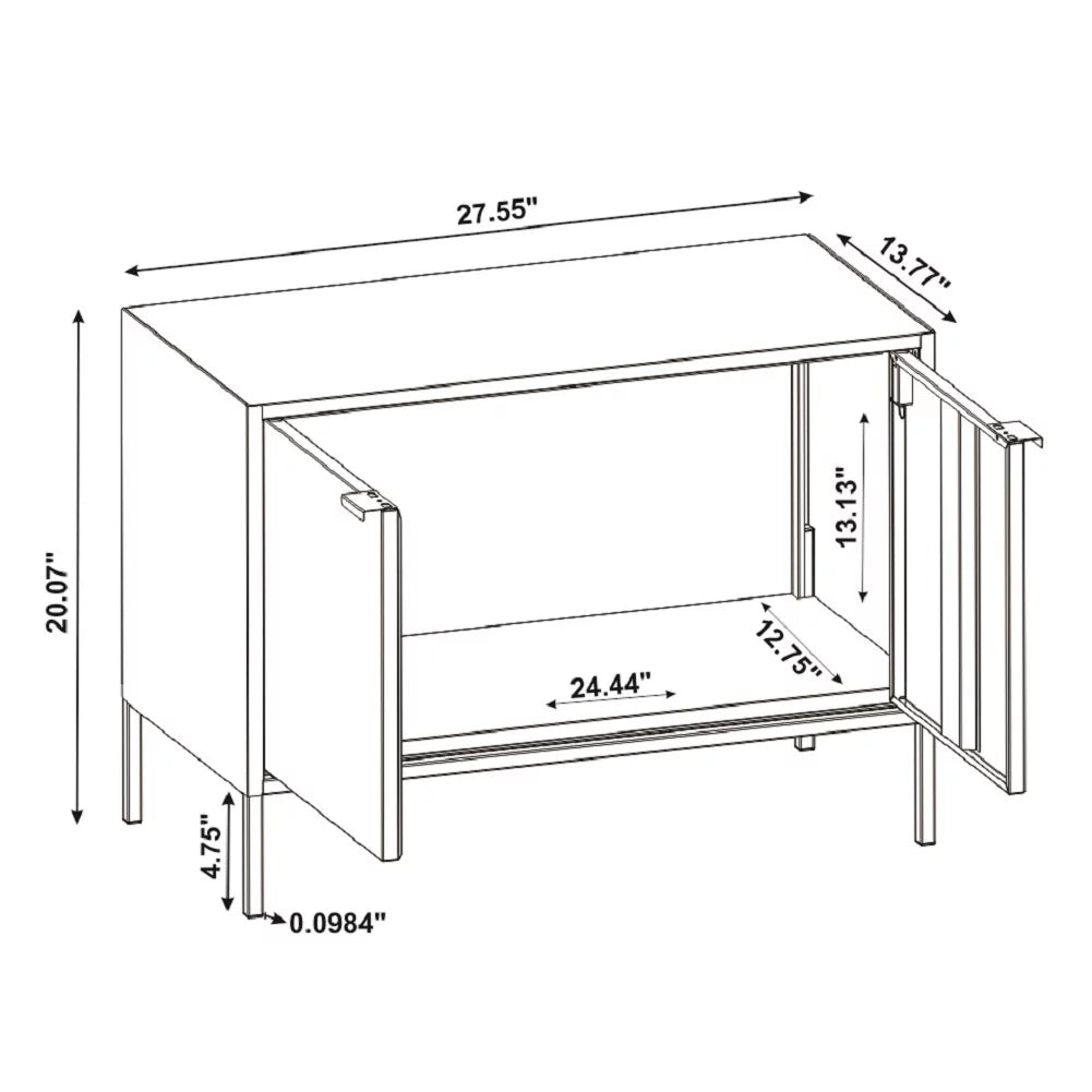 Black and Grey TV Stand Cabinet B122346