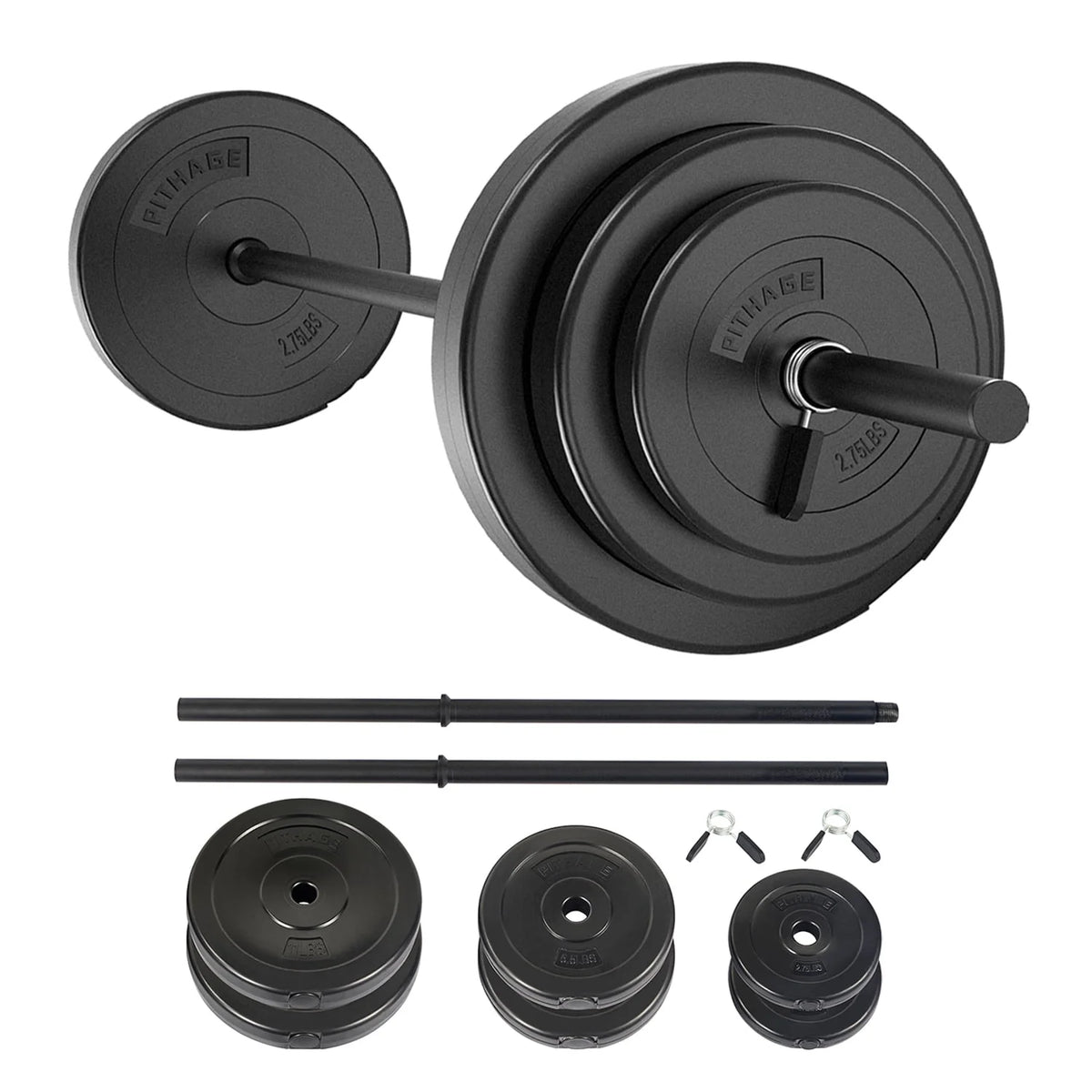 45 lbs Adjustable Barbell Weight Set D382