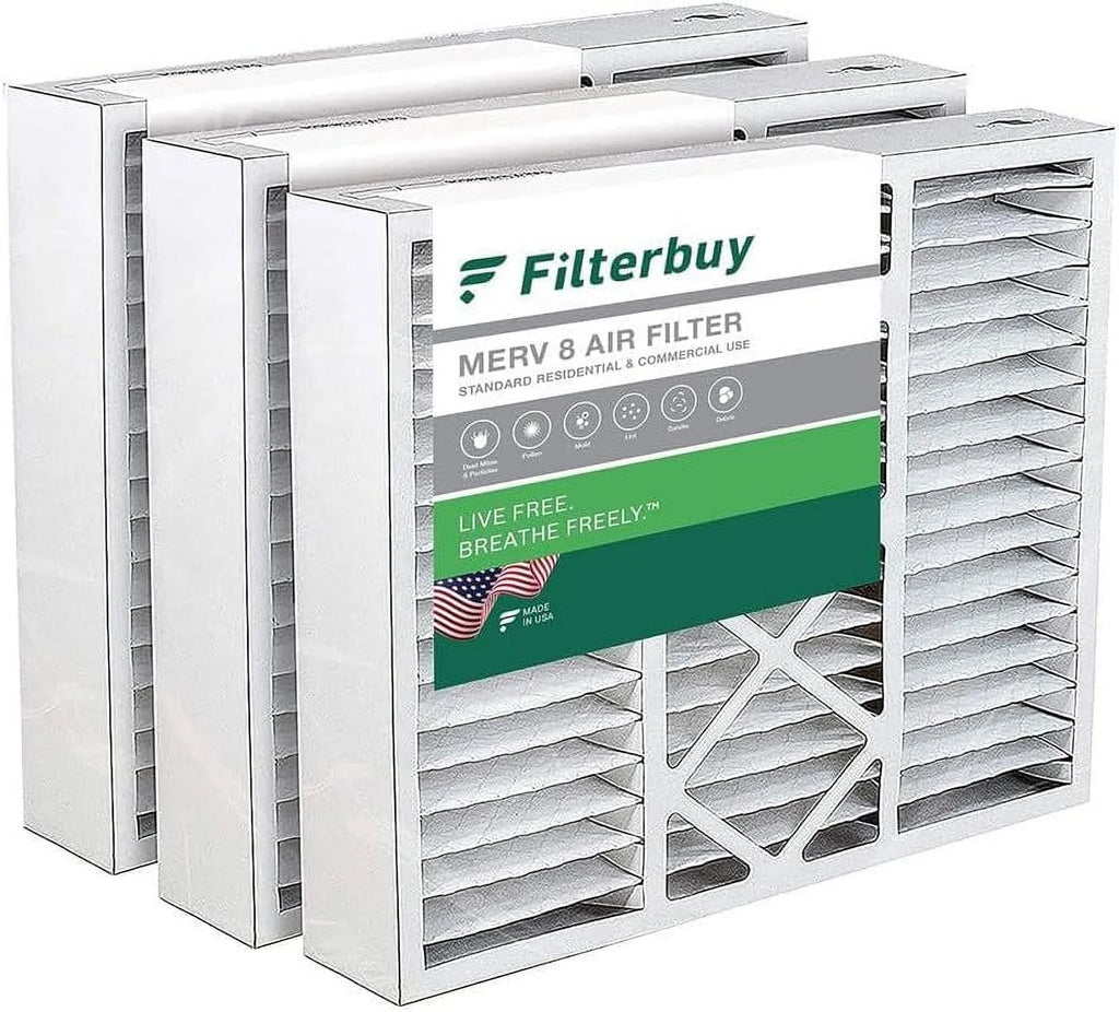 20x25x5 MERV 8 Pleated HVAC Air Filters (3-Pack) M88816