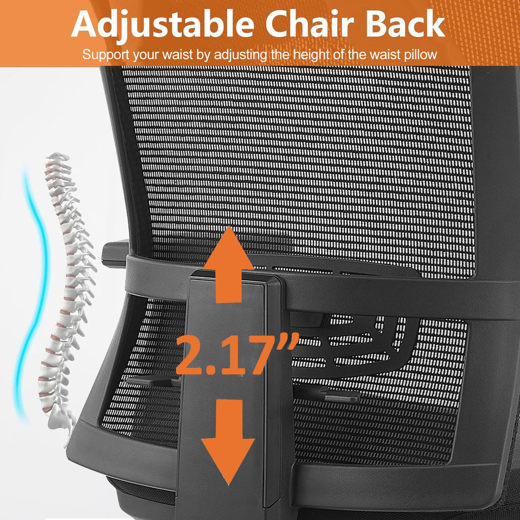 Ergonomic Office Chair with Lumbar Support Black G9386