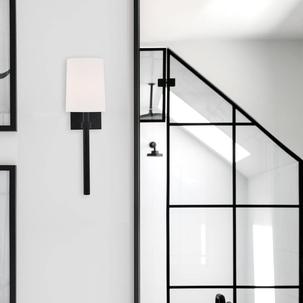 Black Forged Wall Mount Light J658