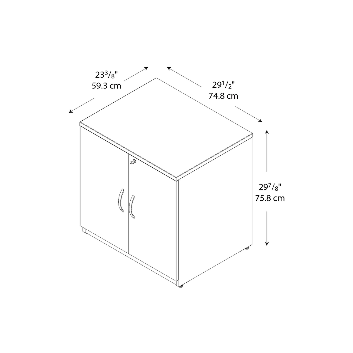 Light Oak Storage Cabinet O648613