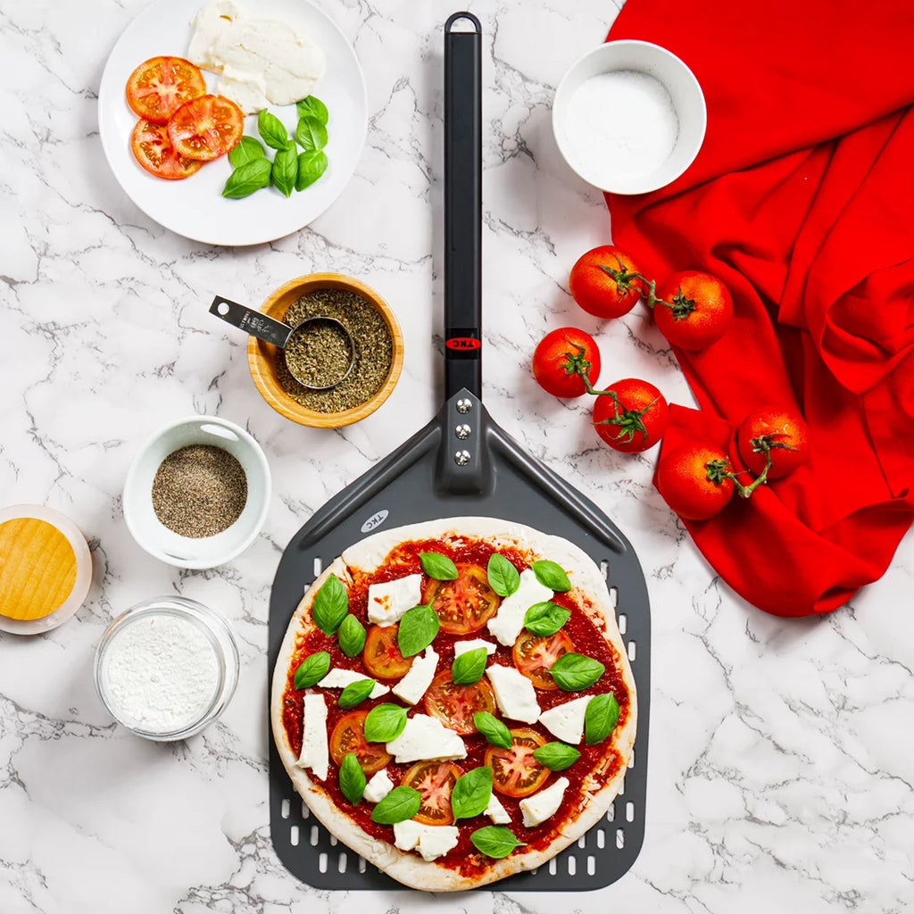 12 inch Perforated Aluminum Pizza Peel E56914