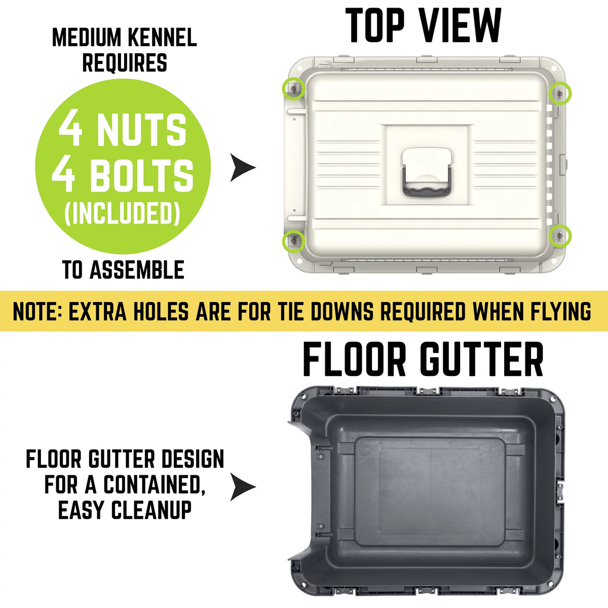 Plastic Dog Airline Approved Kennel Carrier F888700