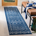 Navy Ivory 2' x 7' Runner Rug V454