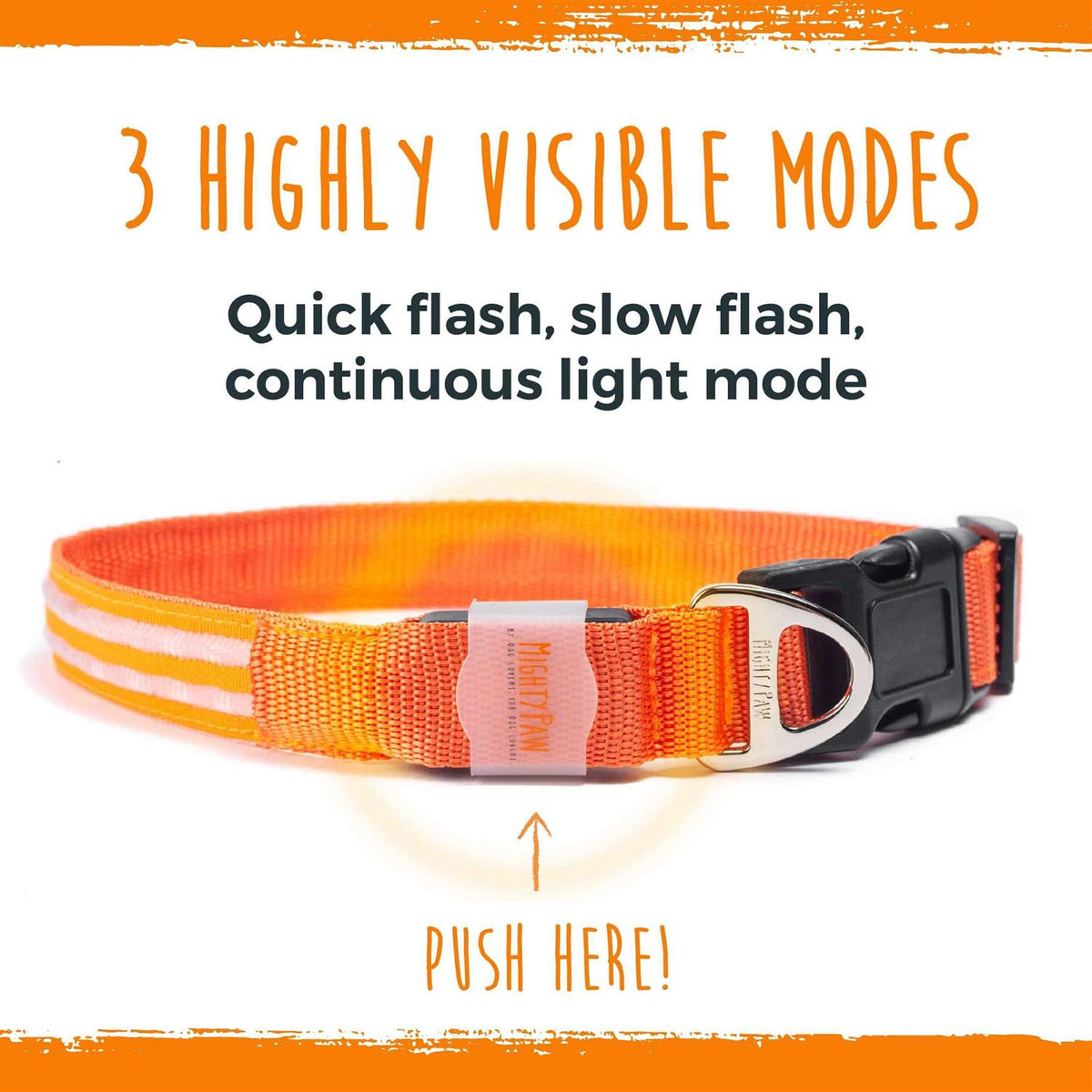 LED Dog Collar USB Rechargeable P95335