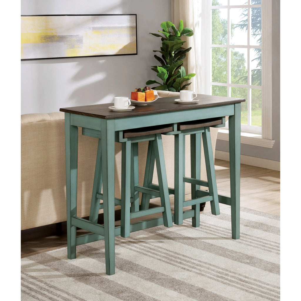 Solid Wood 3-Piece Bar Table Set L62605