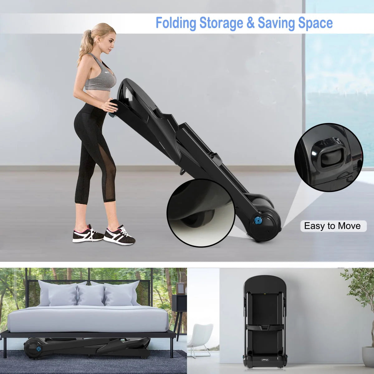 2.25 Hp Electric Folding Treadmill L66561