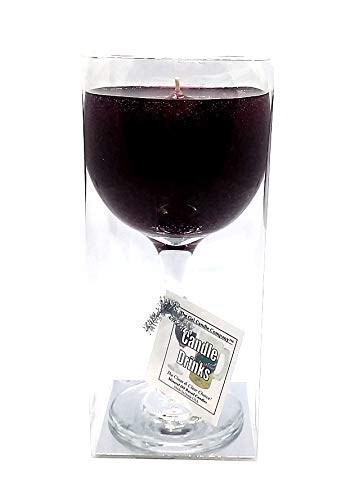 Merlot Scented Wine Candle in Glass N2881