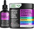 Biotin Supplement with Collagen & Keratin + Liquid Biotin Drops Q665