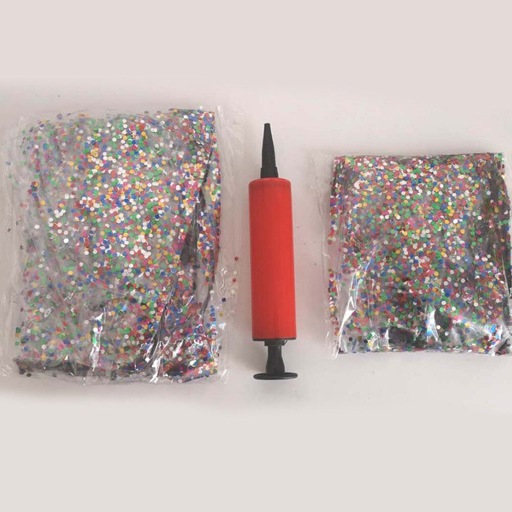 4 Pcs Glitter Ball and Pump Set S31155
