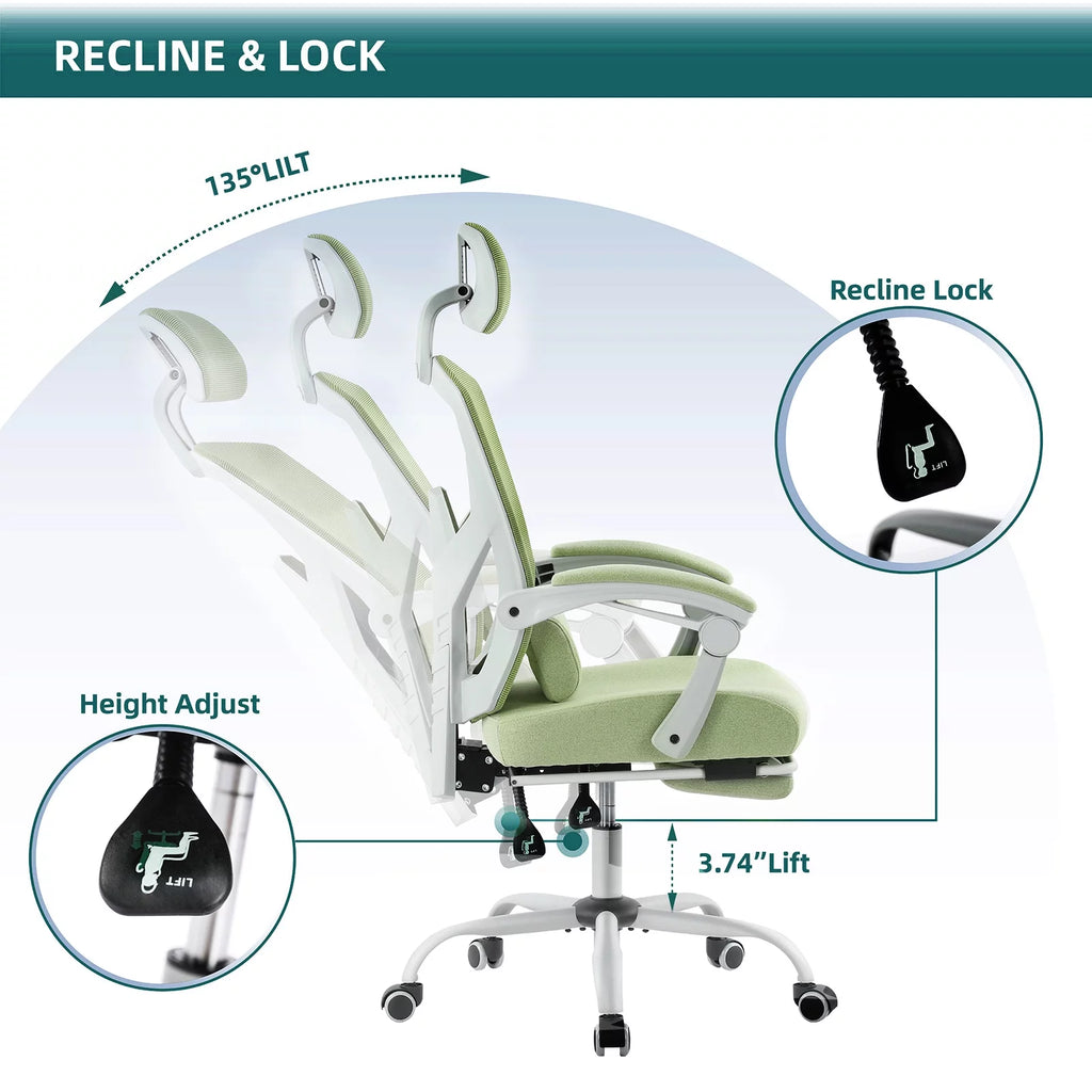 Ergonomic Mesh Office Chair with Lumbar Support M595